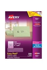CLEAR GLOSS ADDRESS LABEL 1X4