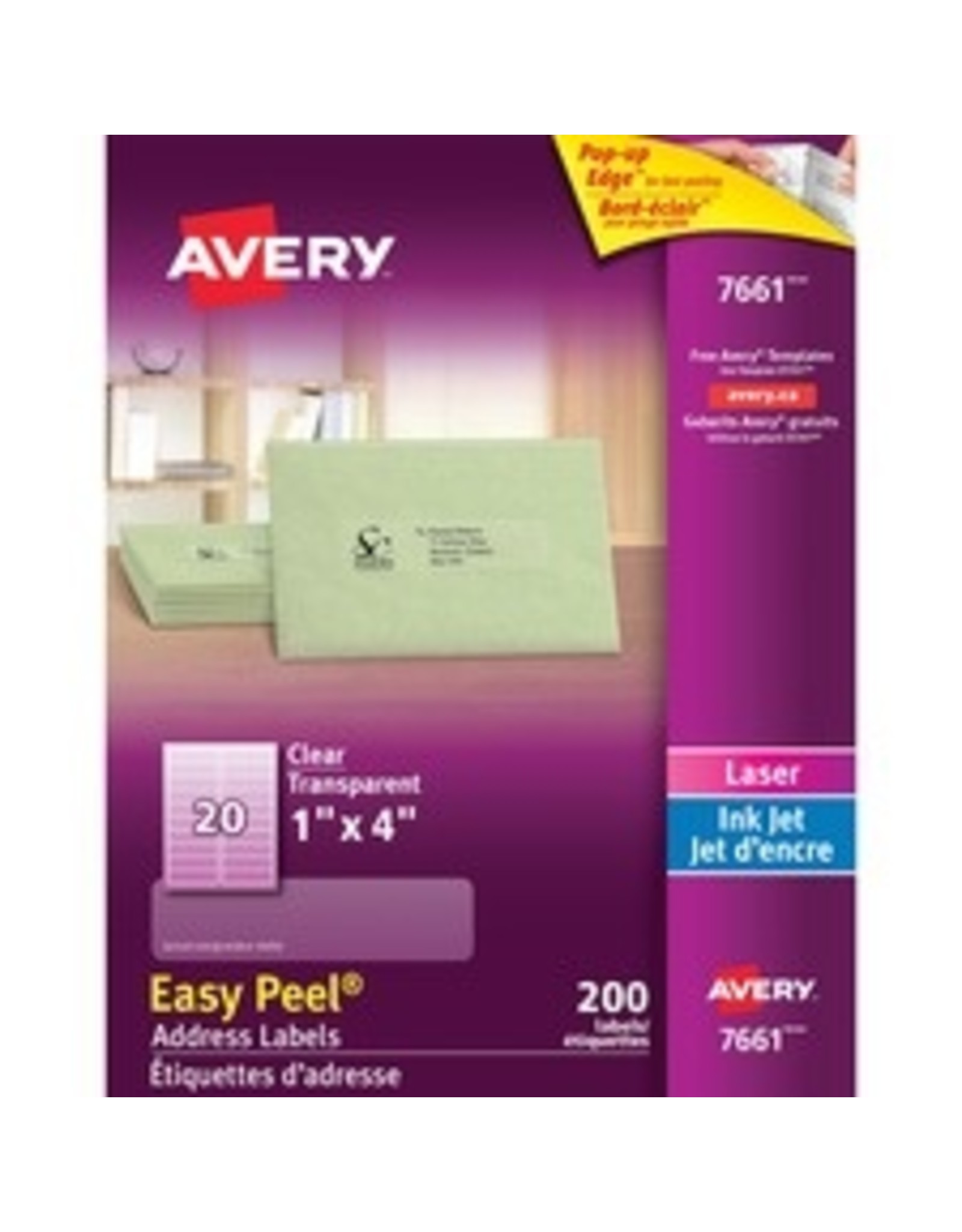 CLEAR GLOSS ADDRESS LABEL 1X4