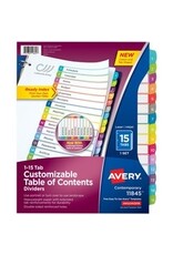 DIVIDERS,INDEX,READY,1-15