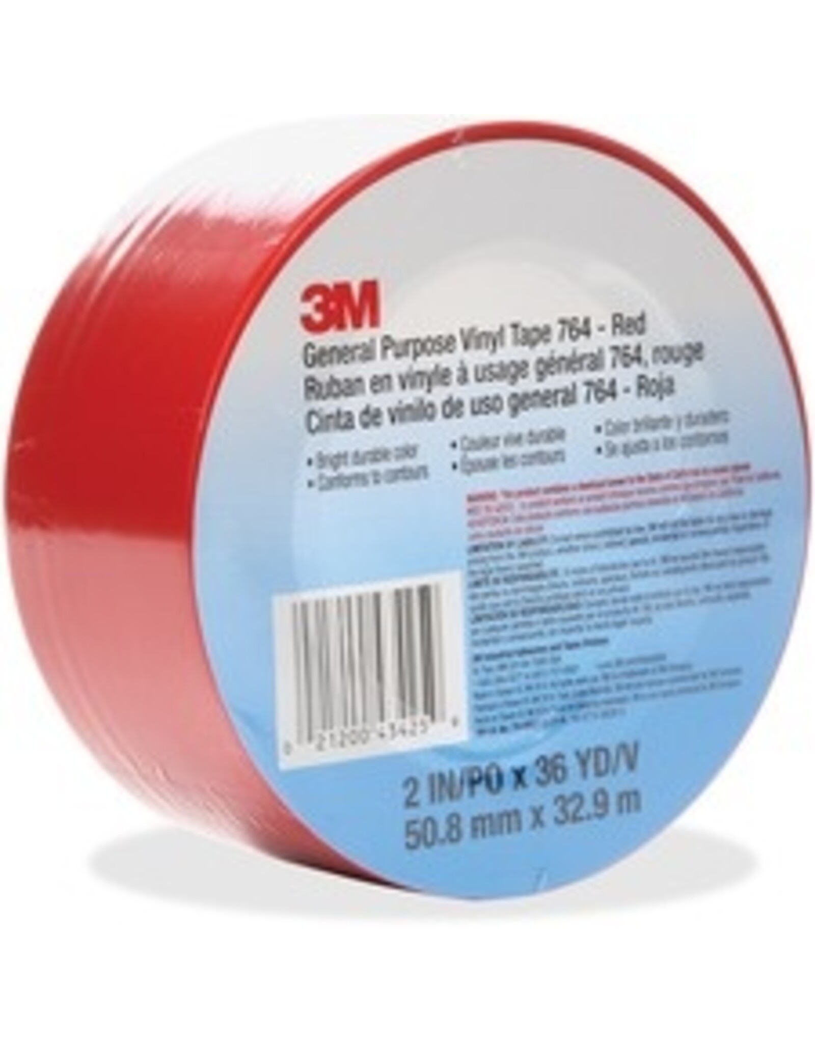 VINYL TAPE,764 RED,2''X36YD