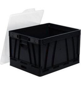 COLLAPSIBLE LGL/LTR CRATE BLCK