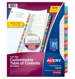 DIVIDERS,INDEX,READY,1-31