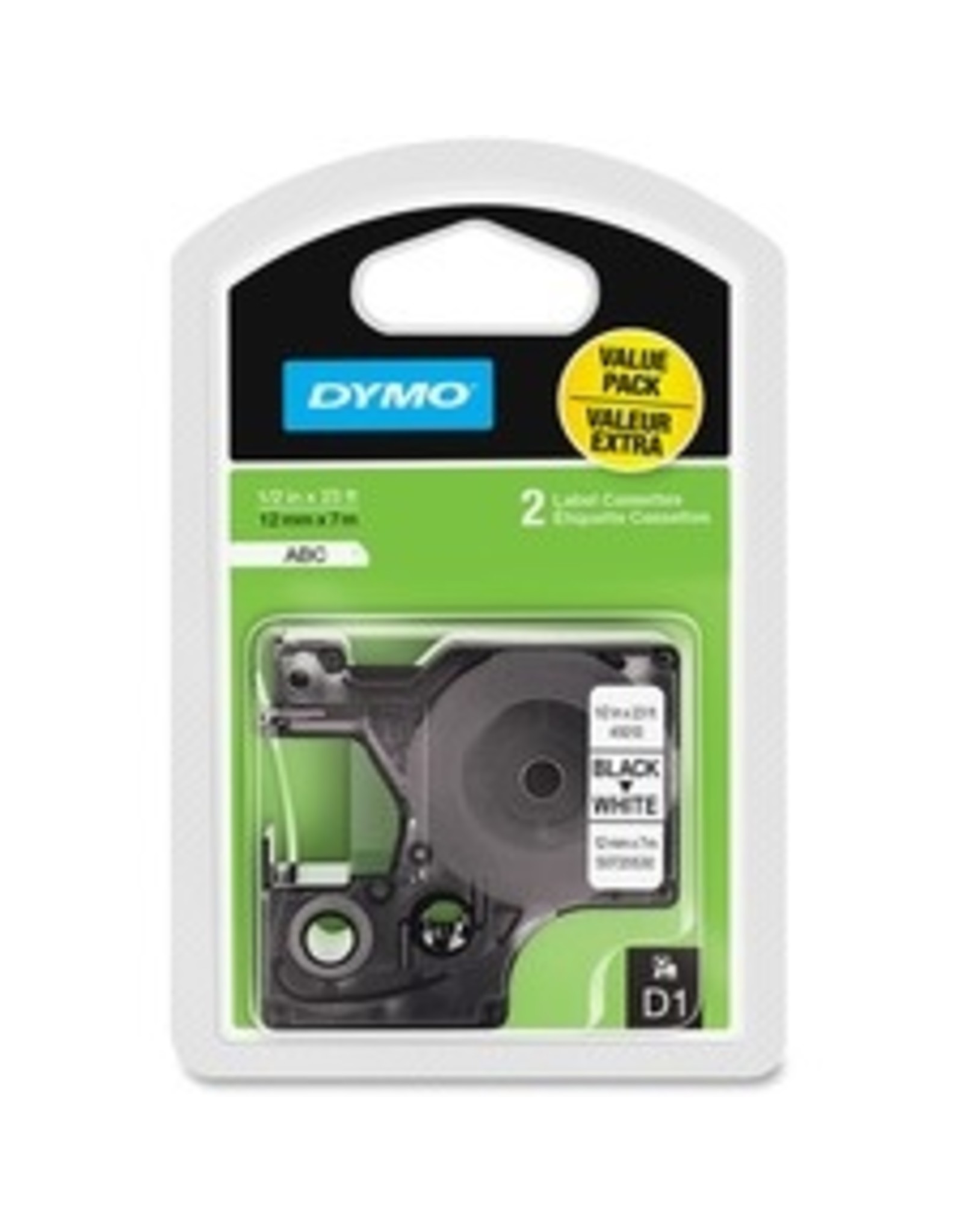 DYMO D1 POLY 1/2''x23' WHITE