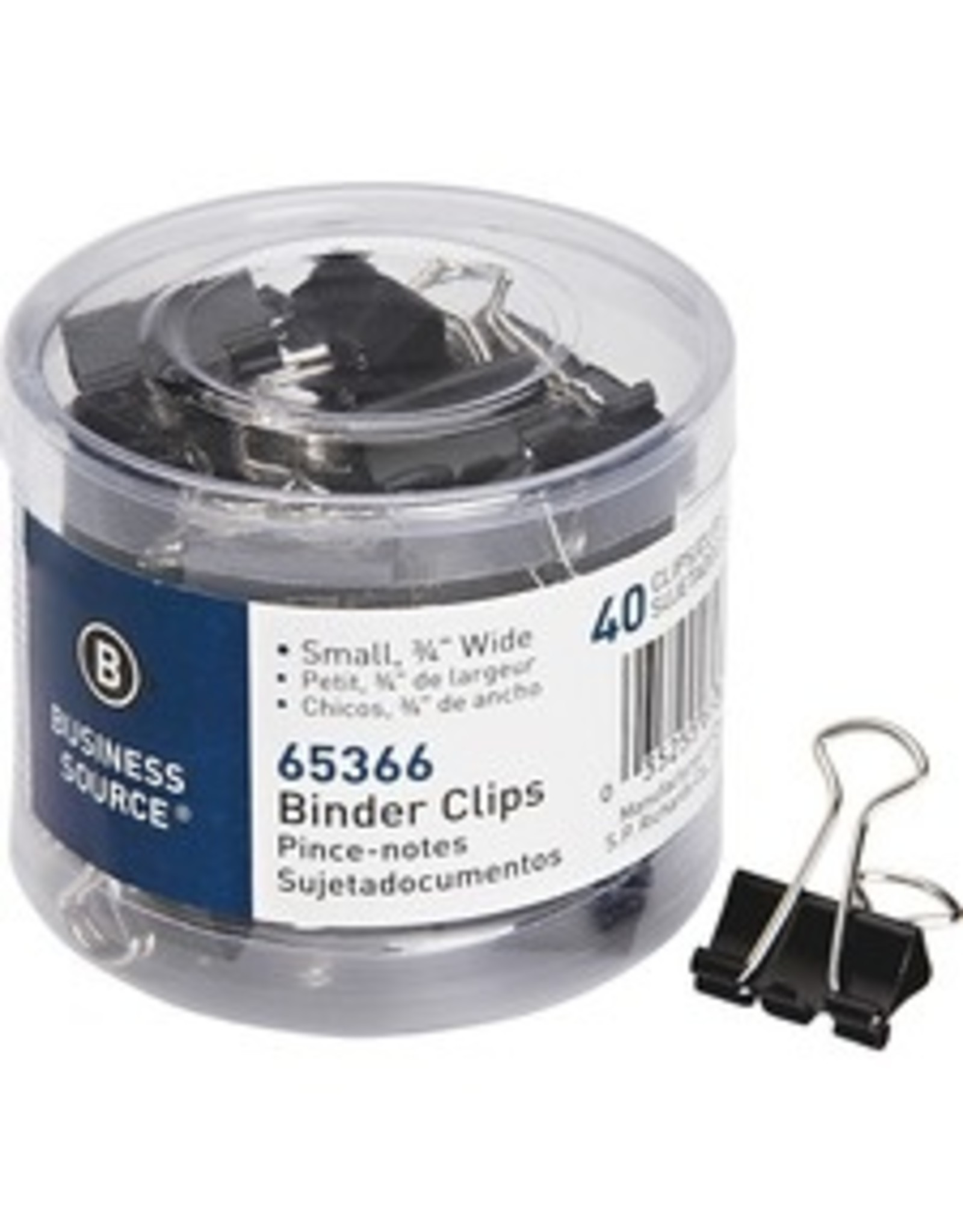 CLIP,BINDER,SMALL,BLK,40CT