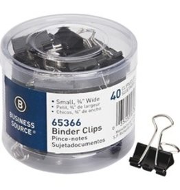 CLIP,BINDER,SMALL,BLK,40CT