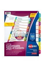 DIVIDERS,INDEX,READY,1-10