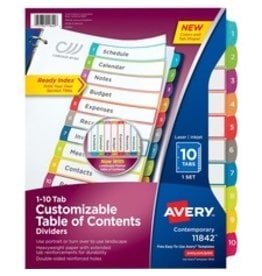 DIVIDERS,INDEX,READY,1-10