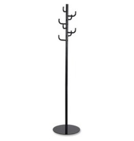 HOOK HEAD COAT RACK, BLACK