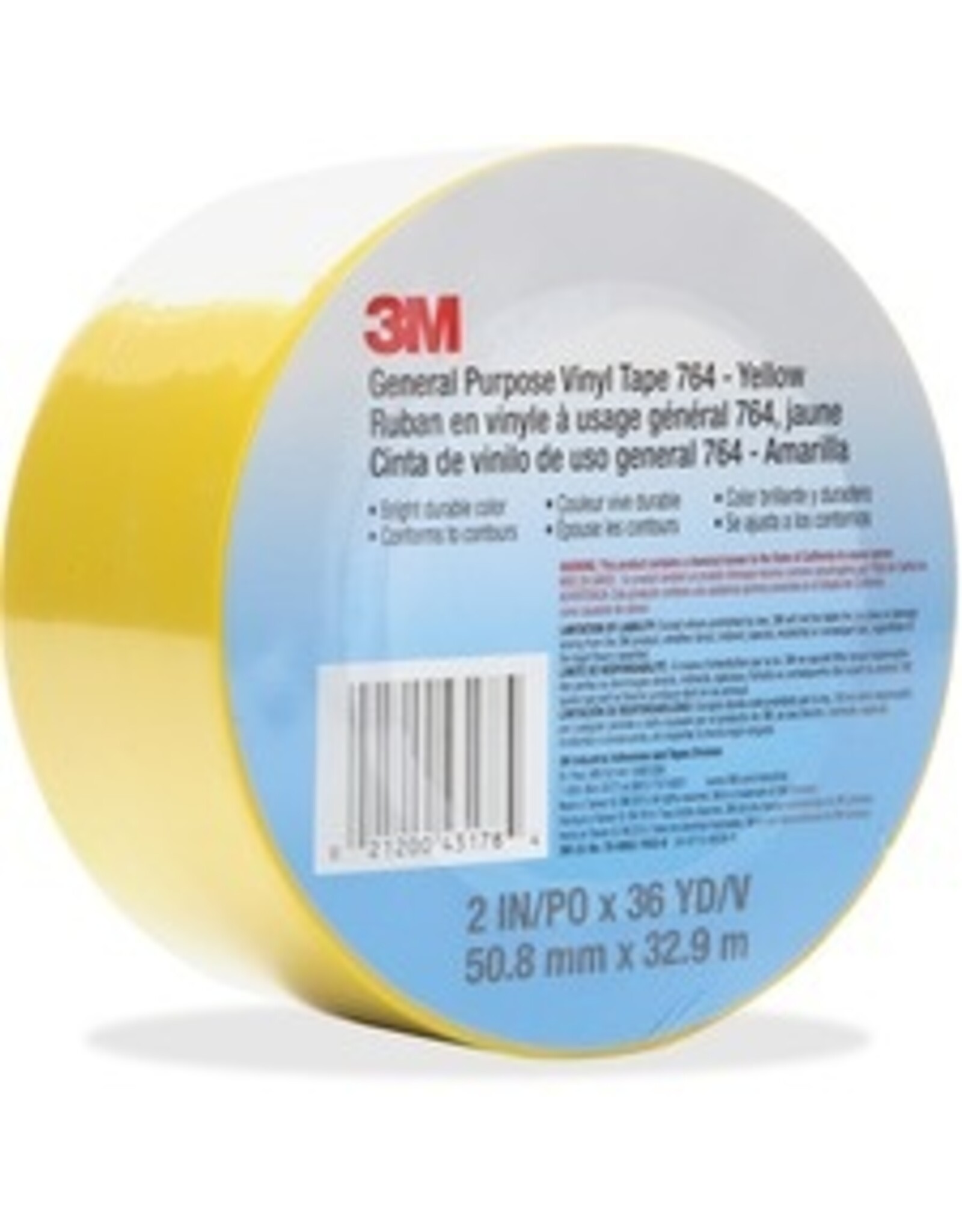 VINYL TAPE,764 YLW,2''X36YD
