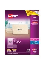 CLEAR ADDRESS LABEL 1X2-5/8