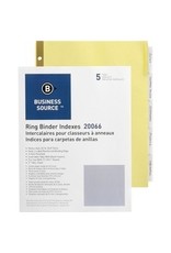 INDEX, INSRT TB LTR*CLR *5 TAB