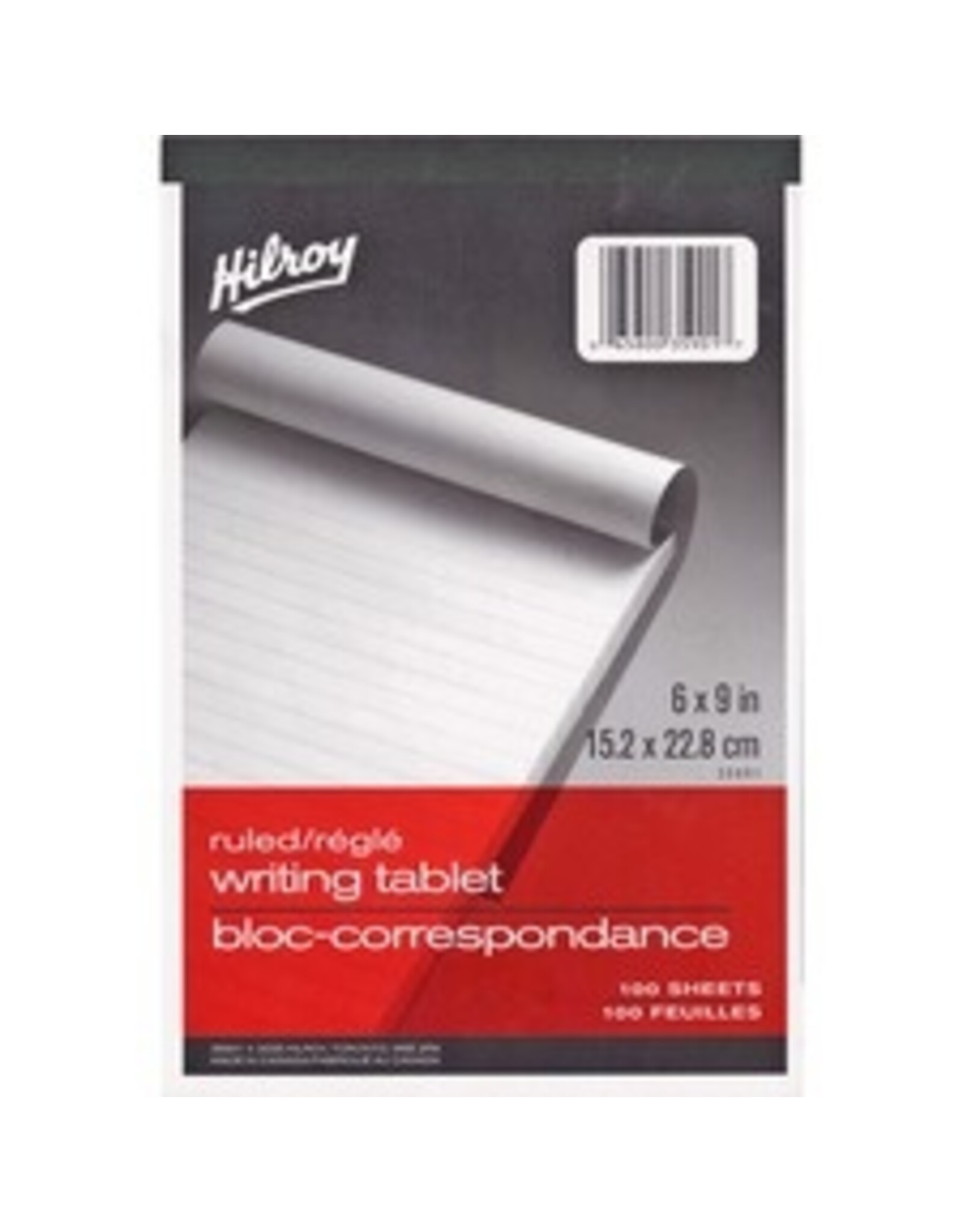 WRIT TABLET RULED 6x9   *100sh