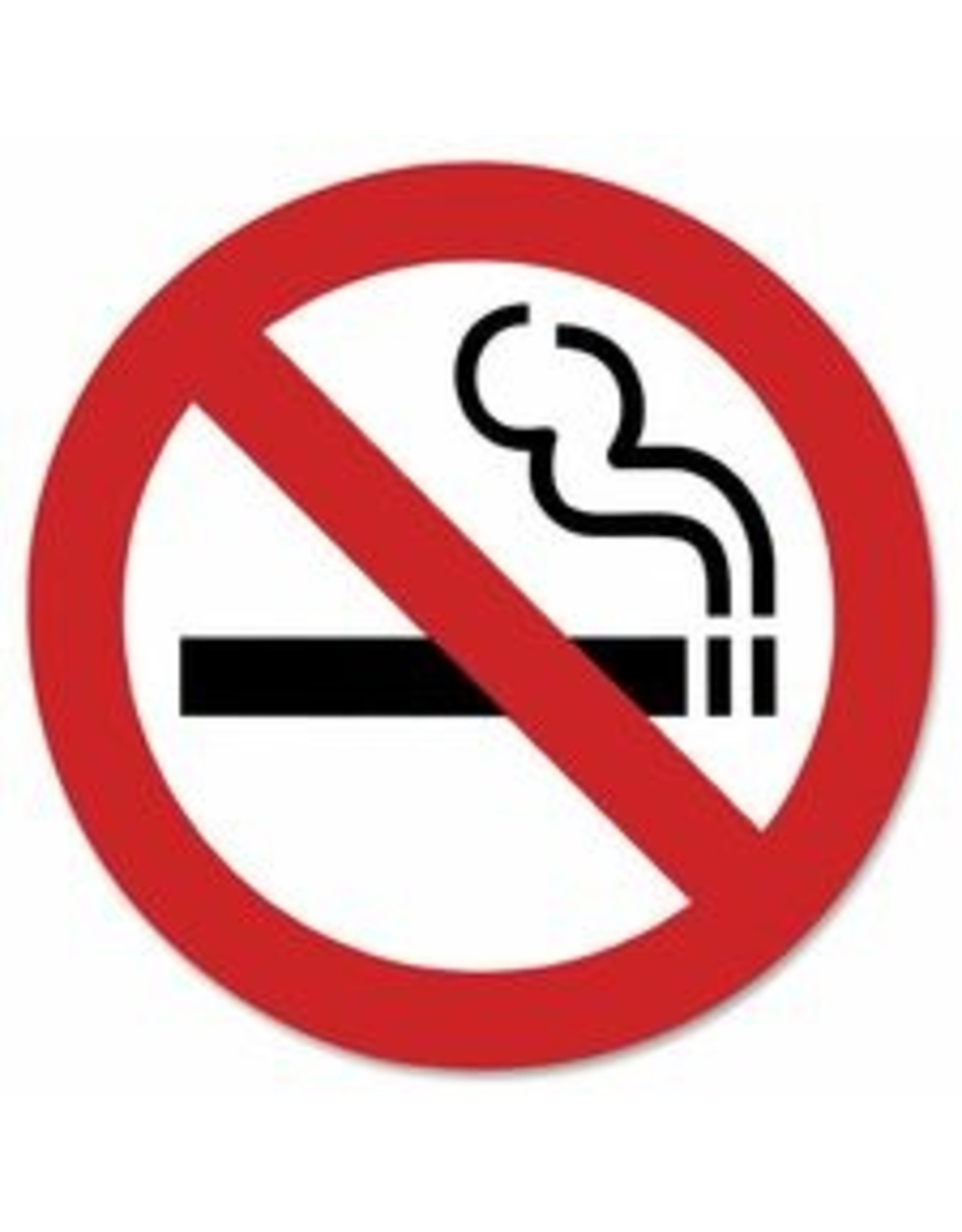 SIGN INTL SYMBOL 6x6*NO SMOK'G