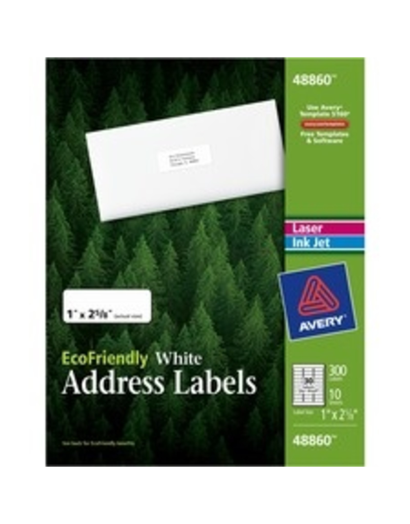 LABEL ECO-FRIEND 2-5/8x1*3C/PK