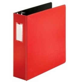 BINDER HVY DUTY D-RING 3'',RED