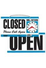 11.5X6 OPEN/CLOSE CLOCL BK/BL