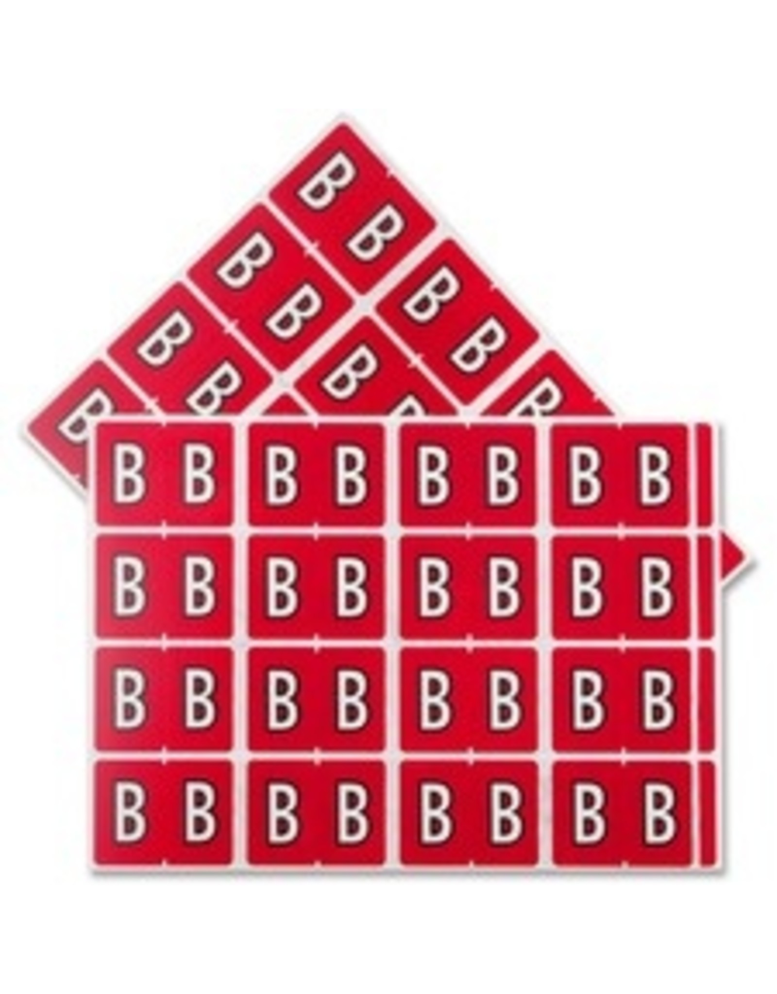 FILE LABEL* B - RED    *240/PK