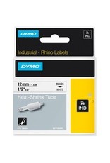 TAPE DYMO RHINO TUBE 12mm WHTE