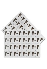 FILE LABEL* Y - WHT/GRY*240/PK