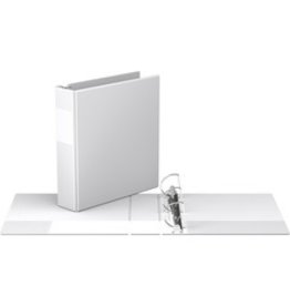 BINDER D-RING 2'' COMMERC*WHITE