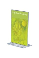 SIGNHLDR VERTIC, 4X6,CLEAR