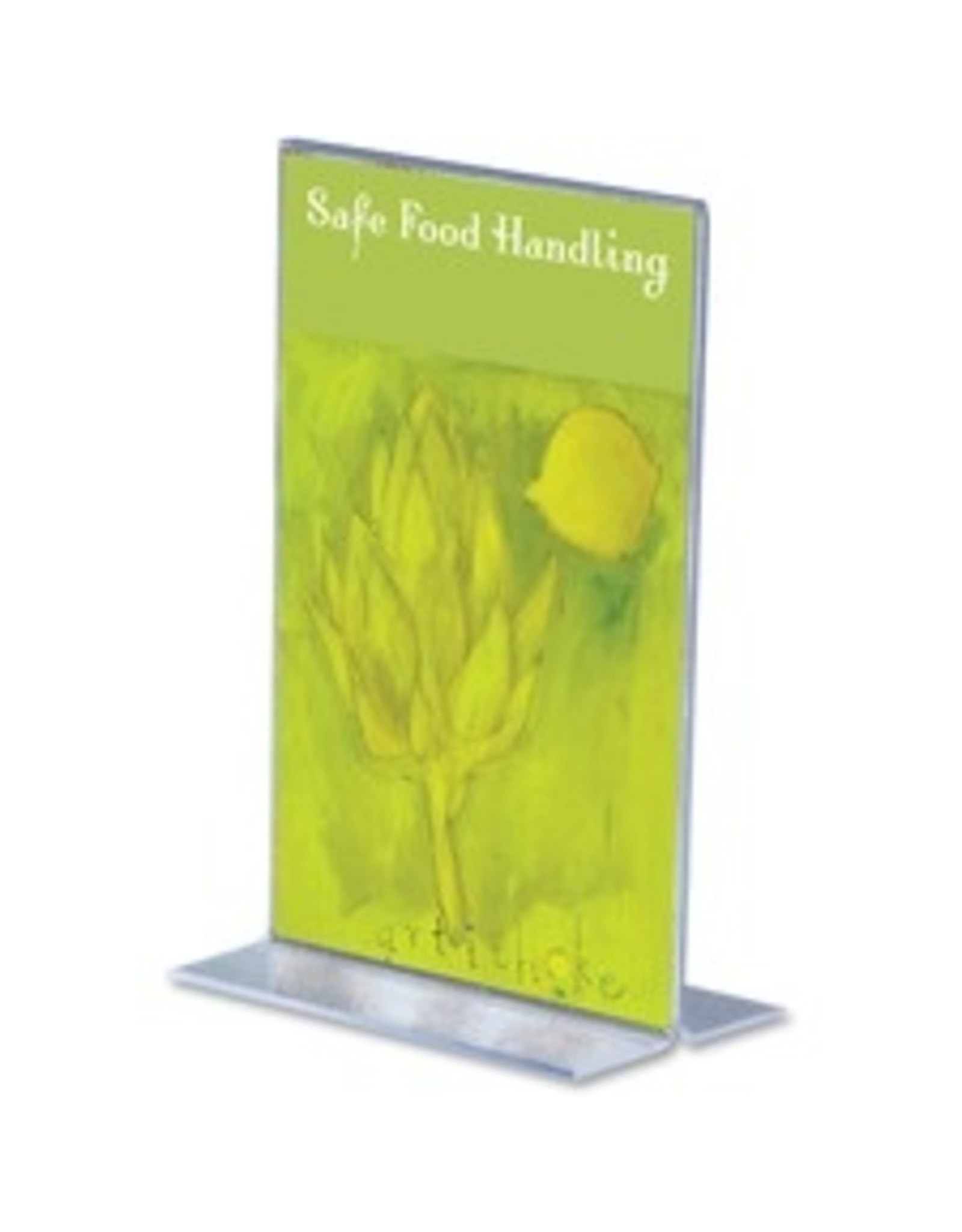 SIGNHLDR VERTIC, 4X6,CLEAR