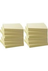 PAD ADHES RECYC 3x3 YLW *12/PK