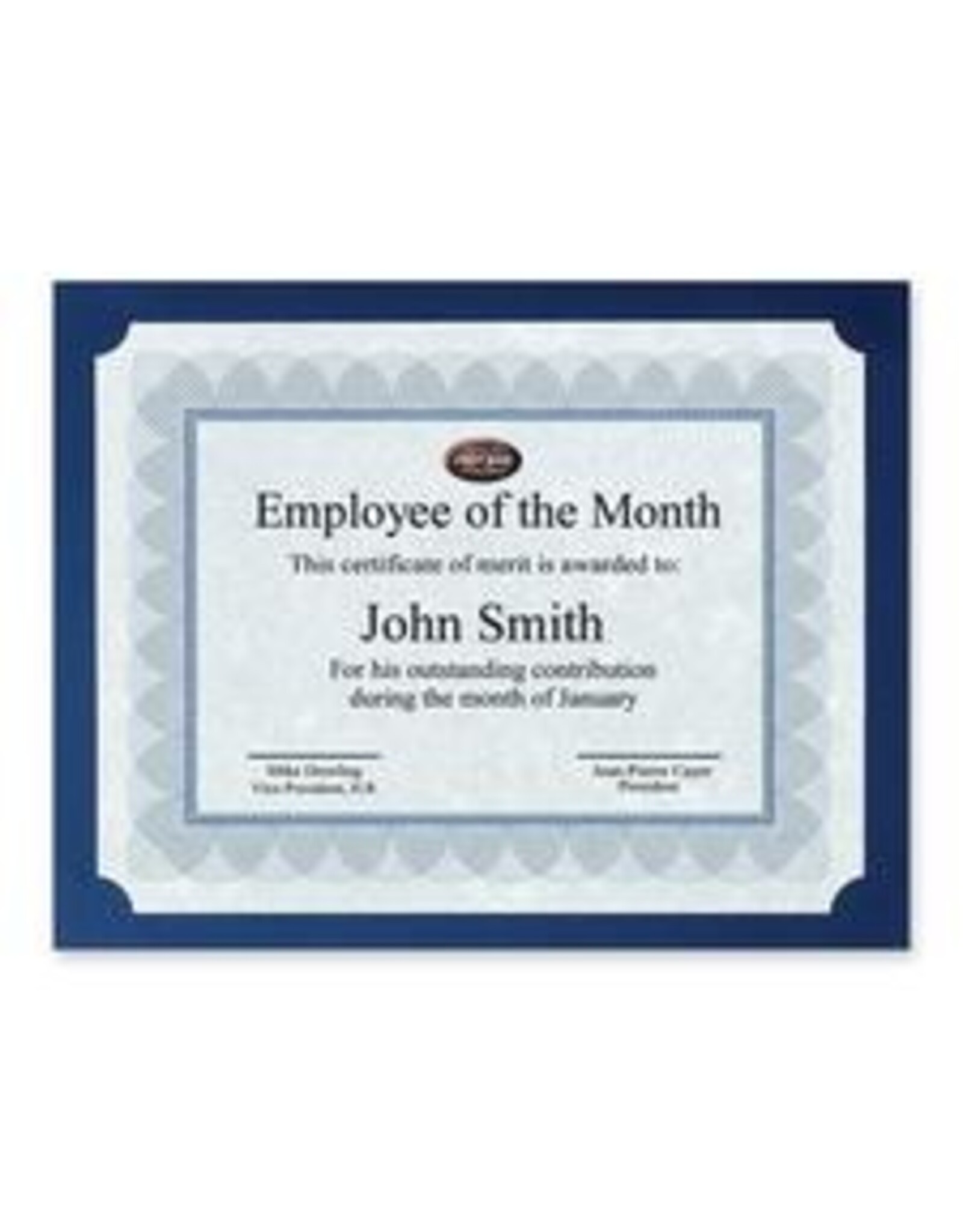 CERTIFICATE HLDR*BLUE   *25/PK