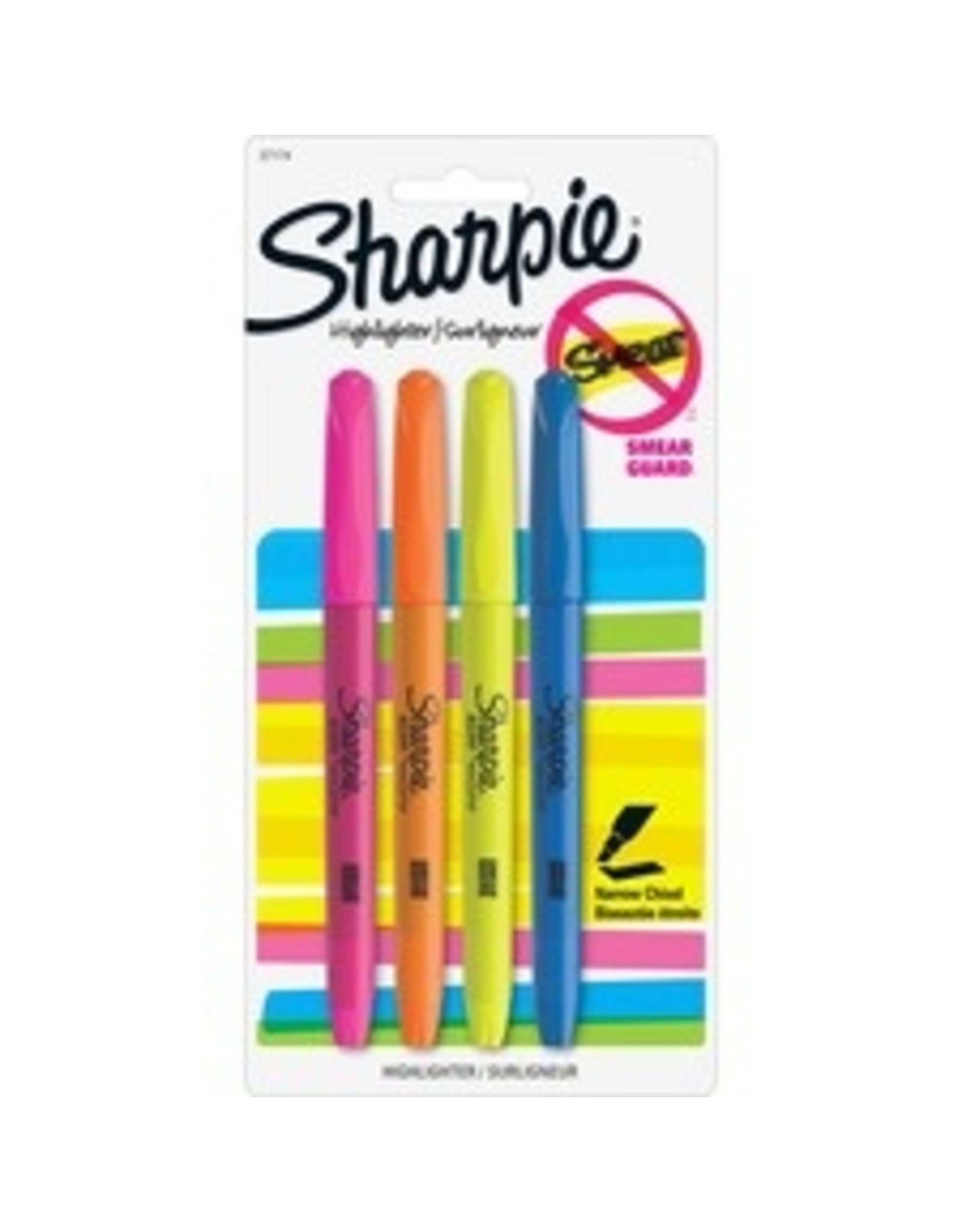 SHARPIE 4PK THIN HIGHLIGHTERS