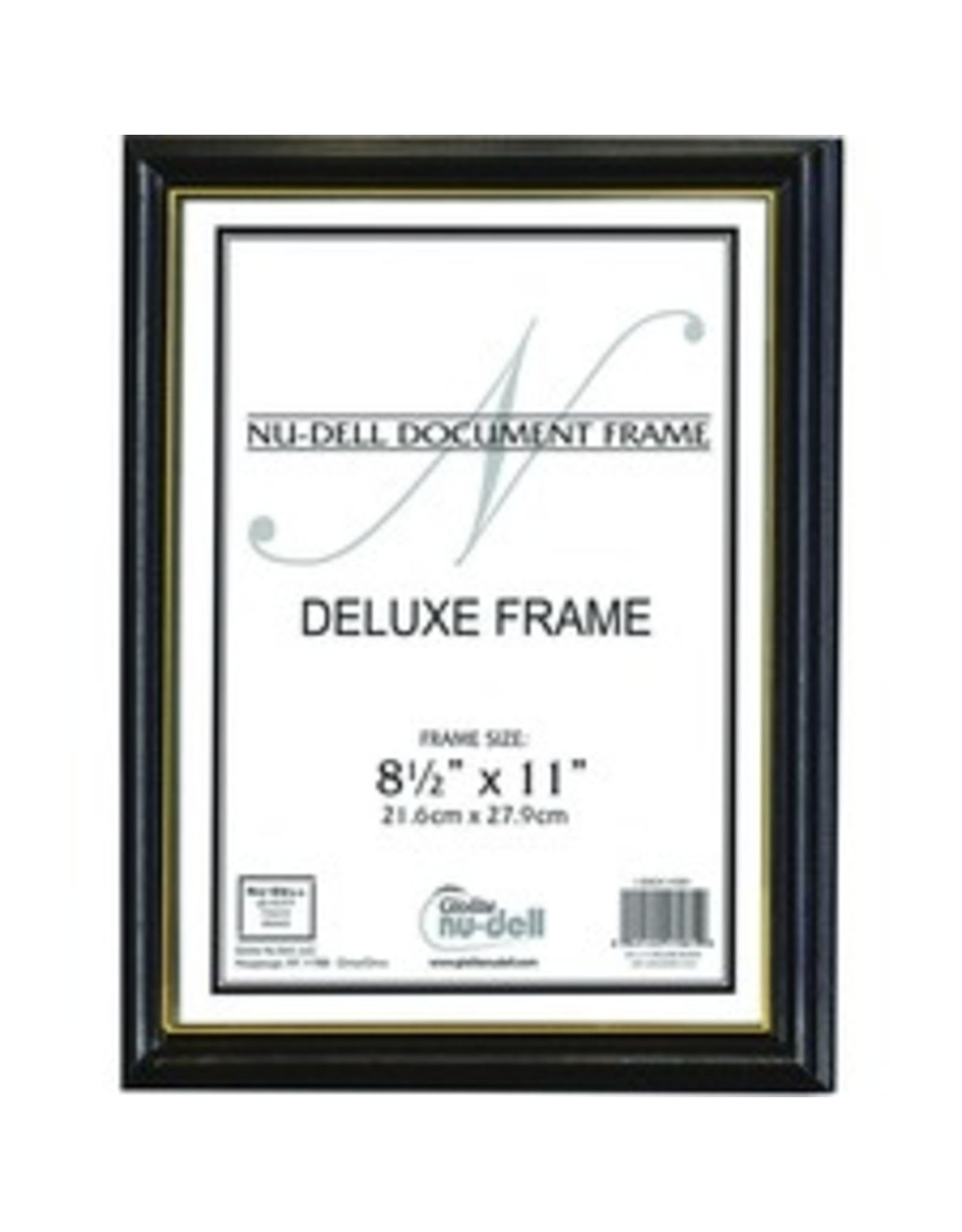 FRAME DELUX GLASS 8.5x11*BLACK