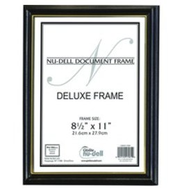 FRAME DELUX GLASS 8.5x11*BLACK