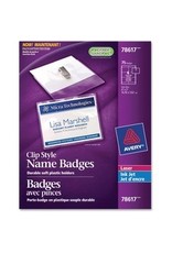 NAME BADGE KIT, 4x3 CLIP*75/BX