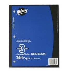 NEATBK 3 SUB 10.5x8 PERF*264pg