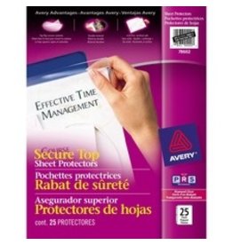 PAGE PROT SECURE TOP LTR*25/PK