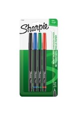 PEN SHARPIE POROUS 4/SET*ASST