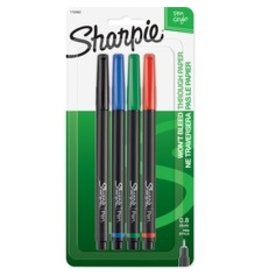 PEN SHARPIE POROUS 4/SET*ASST