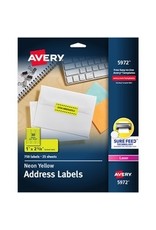 LASER LABEL 2.63x1*FL.YW*750pk