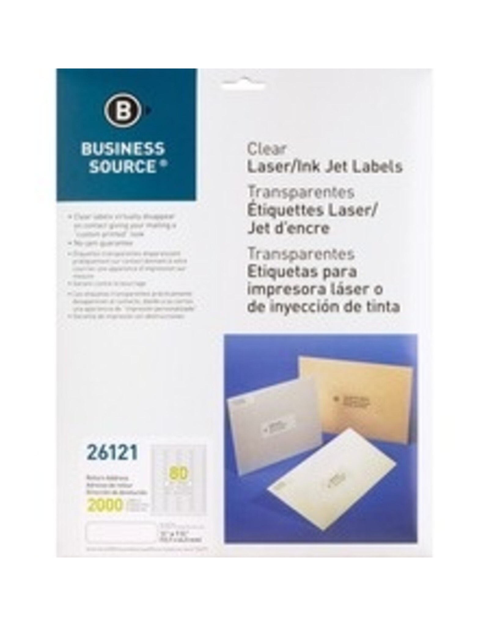 LABEL LSR CLEAR .5x1.75 *2M/PK