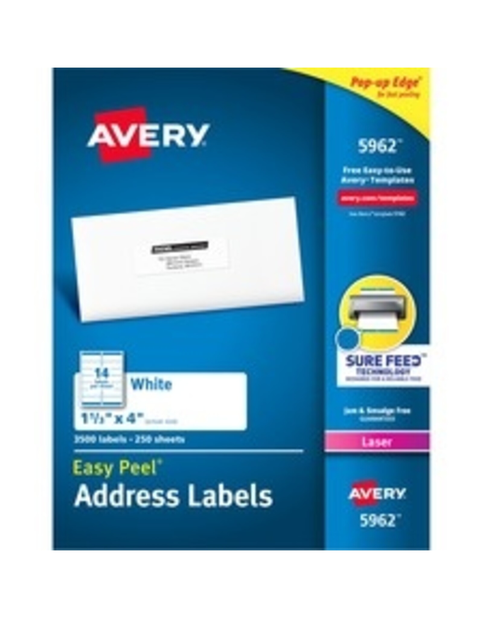 LASER LABEL 4x1.3 BULK*3500/BX