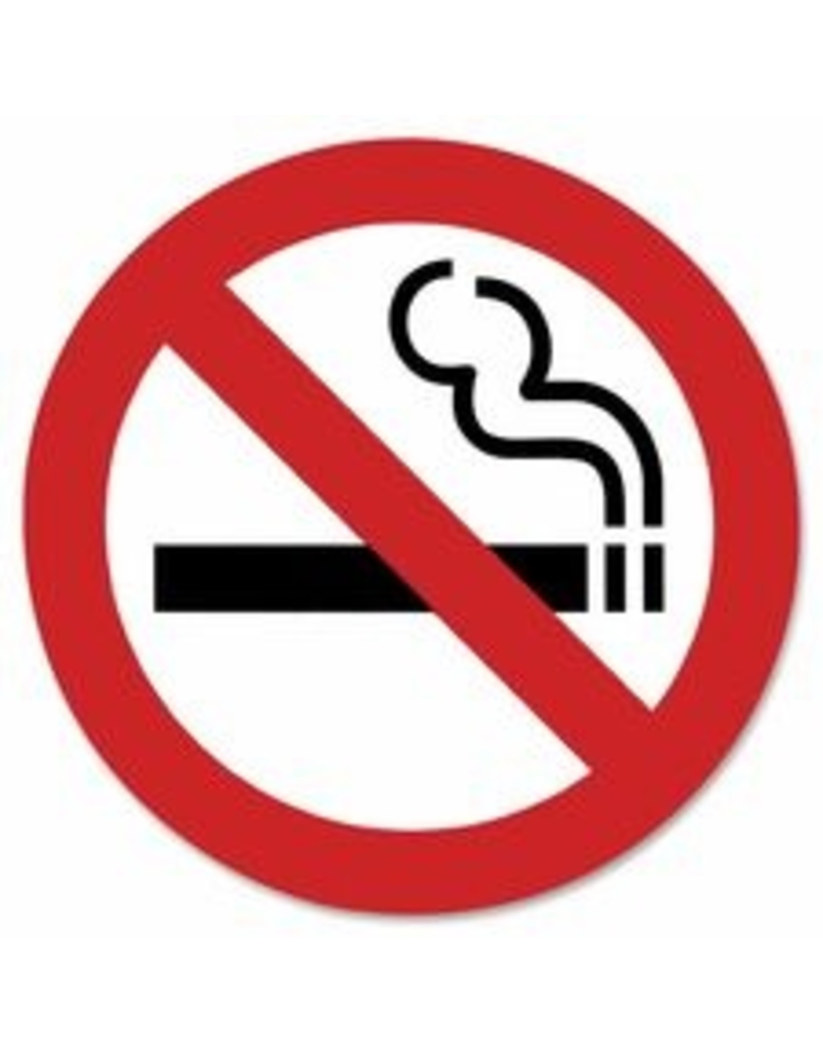 SIGN INTL SYMBOL 9x9*NO SMOK'G