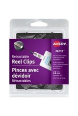REEL CLIPS RETRACTABLE  *12/PK