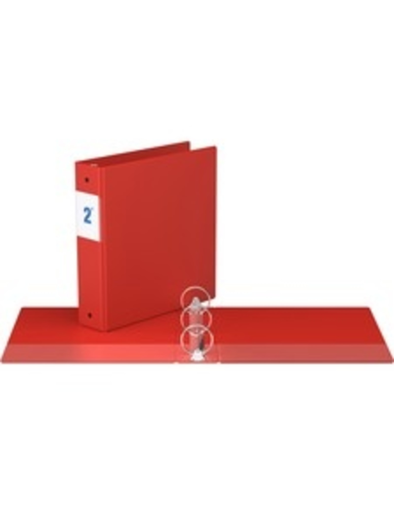BINDER R-RING 2'' COMMERC*RED