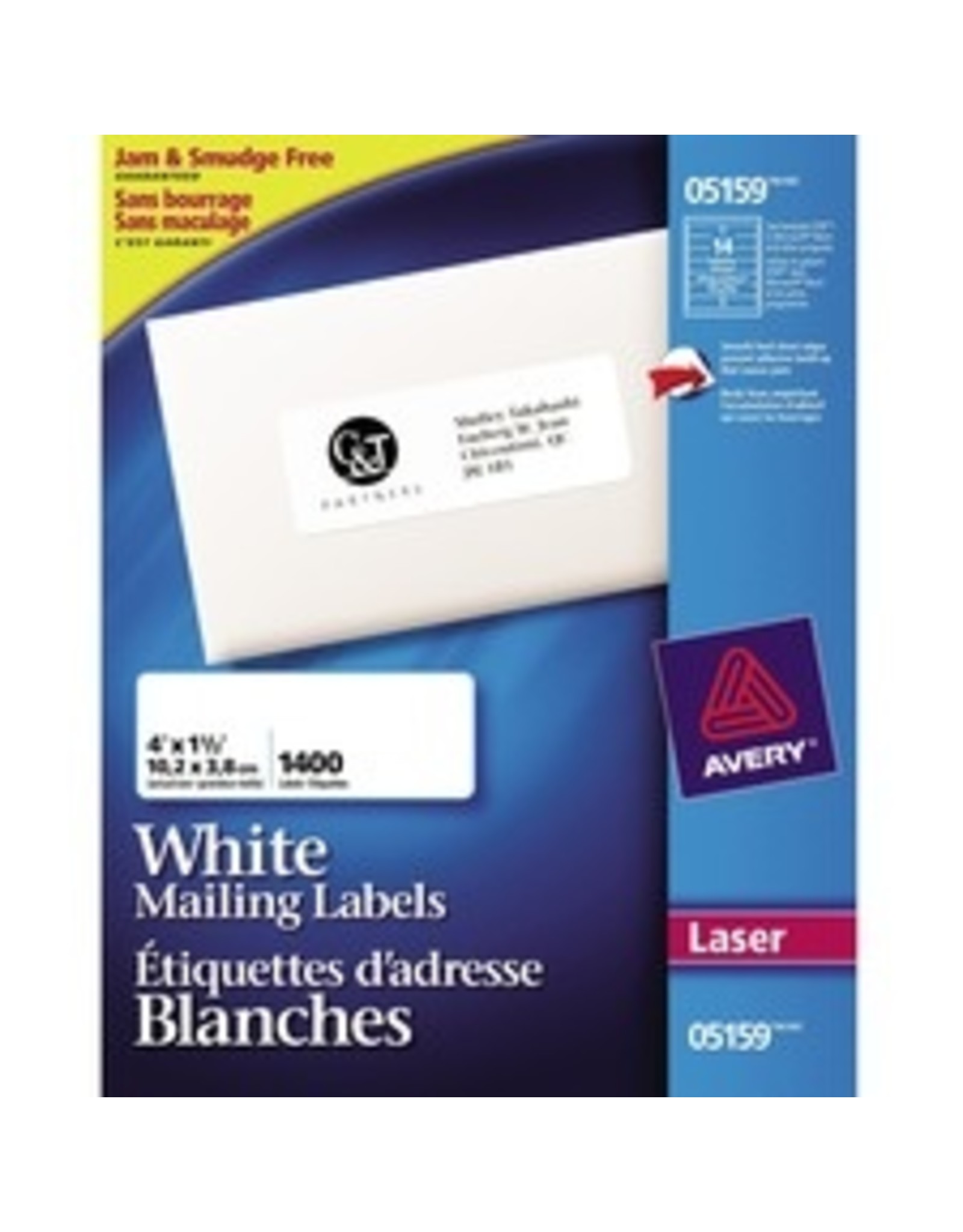LASER LABEL 4x1.5 AL120*14C/BX