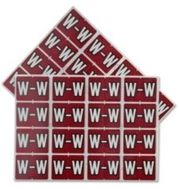FILE LABEL* W - BROWN  *240/PK
