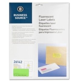 LABEL LSR 2x4, 250/PK*FLUO GRN