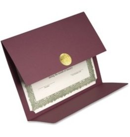 CERTIFICATE HOLDER*BURGUNDY