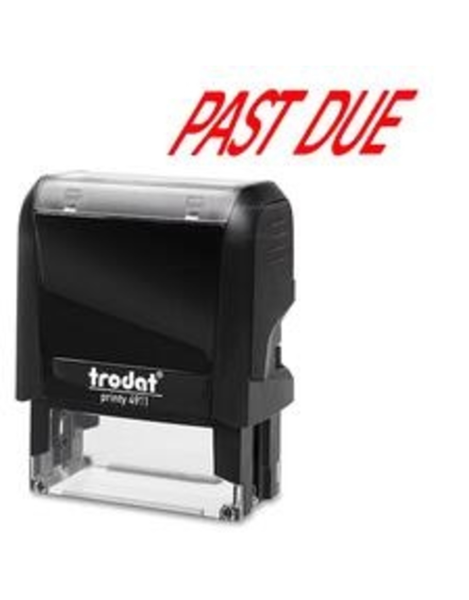 S-PRINTY STAMP LRG*PAST DUE RD