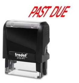 S-PRINTY STAMP LRG*PAST DUE RD