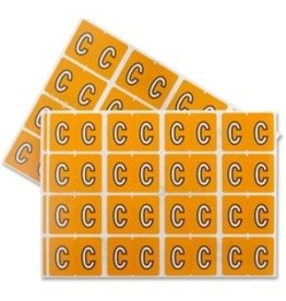 FILE LABEL* C - LT.ORNG*240/PK