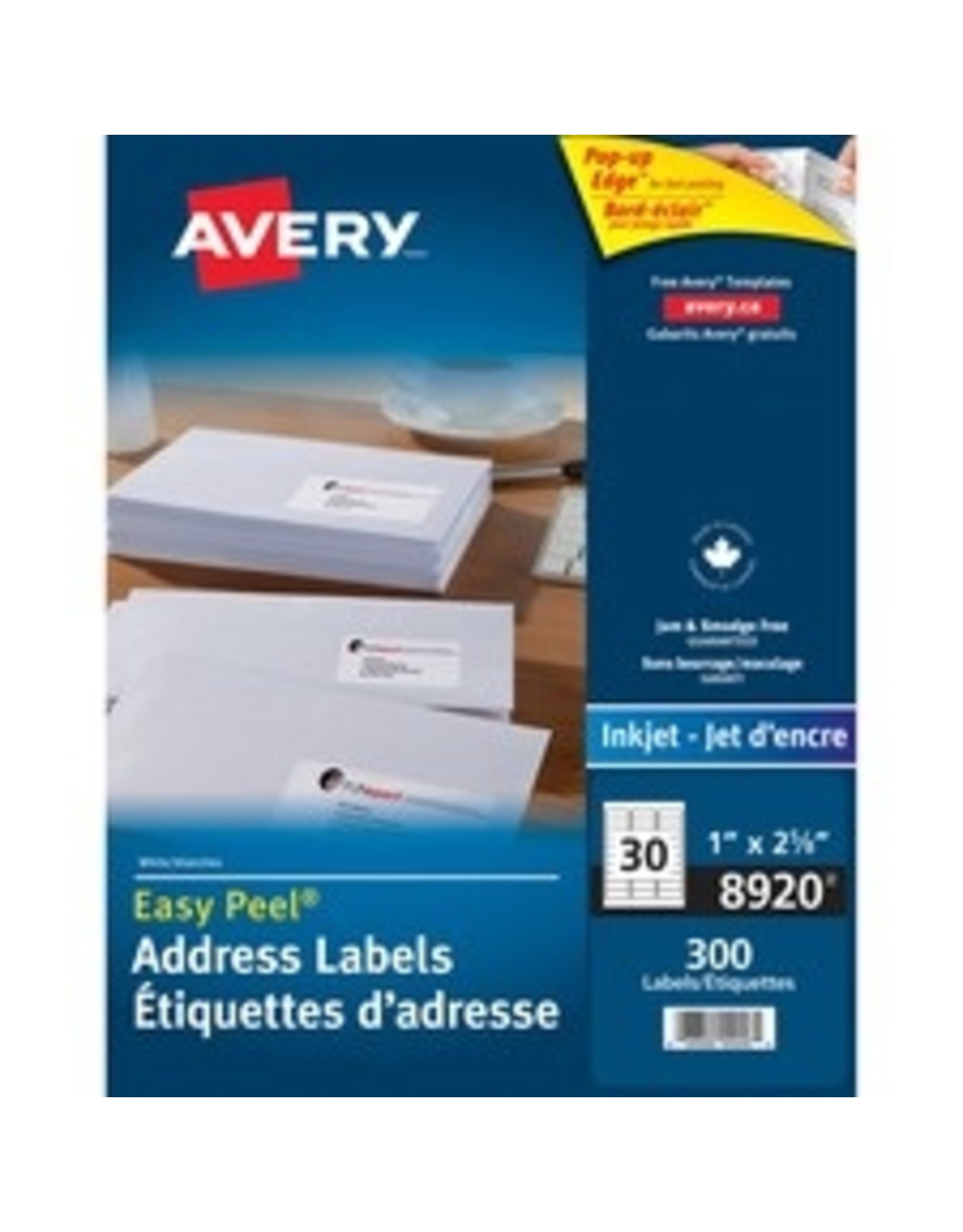 INKJET ADD.LABEL 2.63x1*300/PK